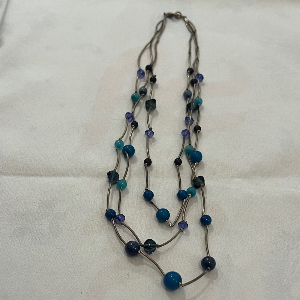 Blue Beaded Necklace
